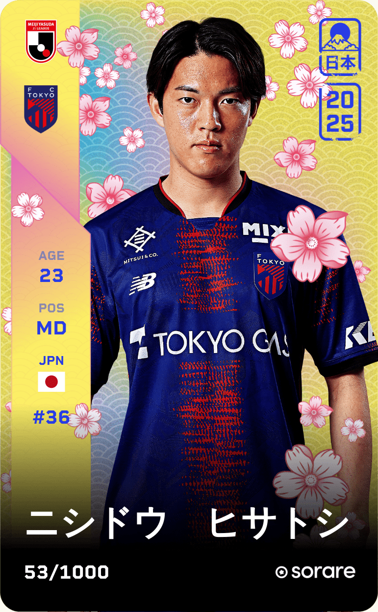 Hisatoshi Nishido 2025-26 • Limited 53/1000