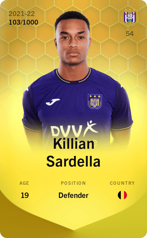Killian Sardella 2021-22 • Limited 103/1000