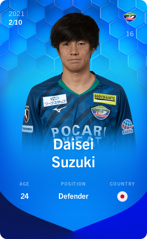 Sorare - Sorare Official - Daisei Suzuki 2021-22 • Super Rare 2/10 - NFT # 13406761673614415047582951451984254766007527039690967073123798239660602114425