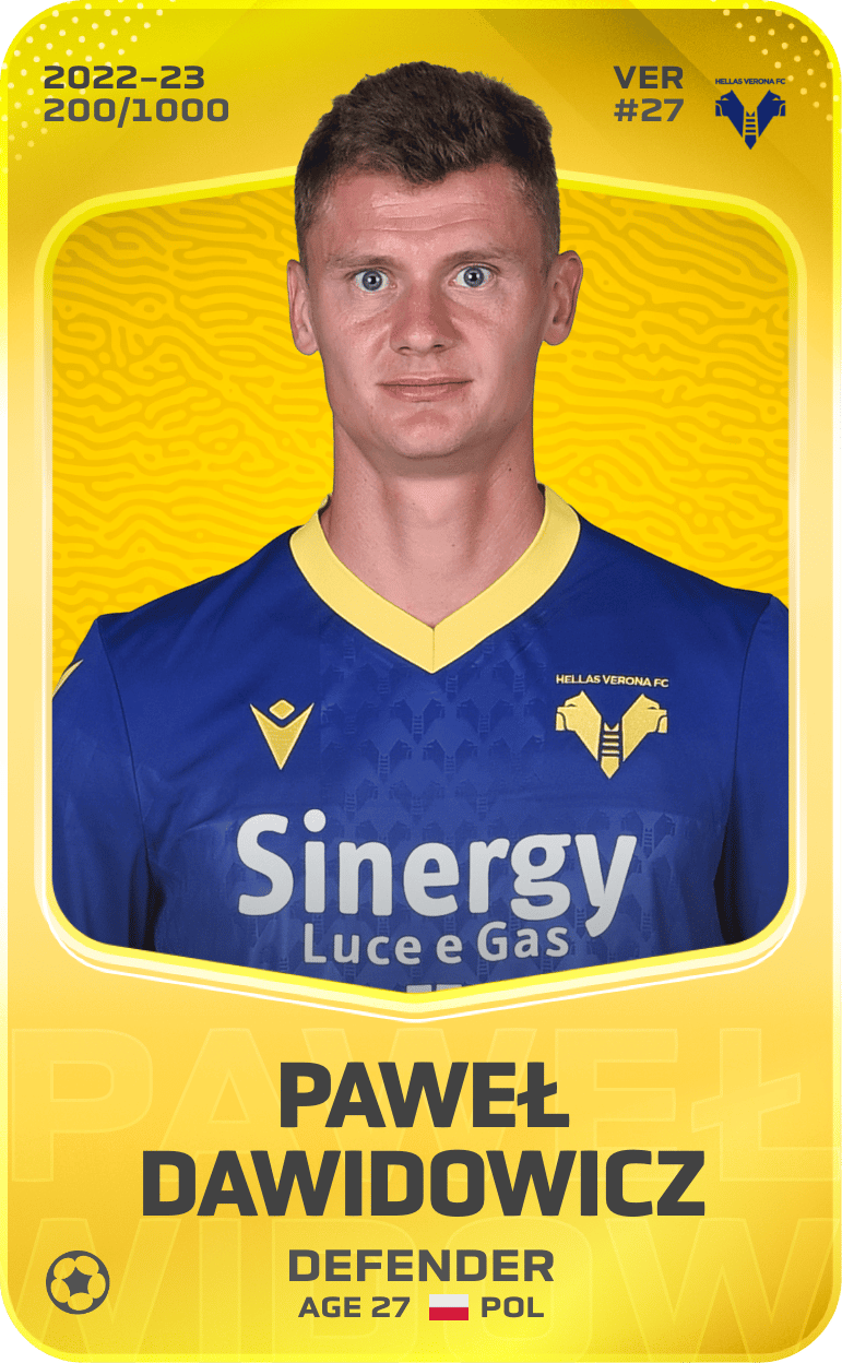 Paweł Dawidowicz 2022-23 • Limited 200/1000