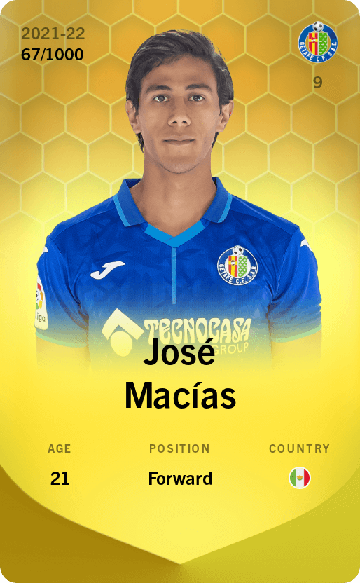 José Macías 2021-22 • Limited 67/1000