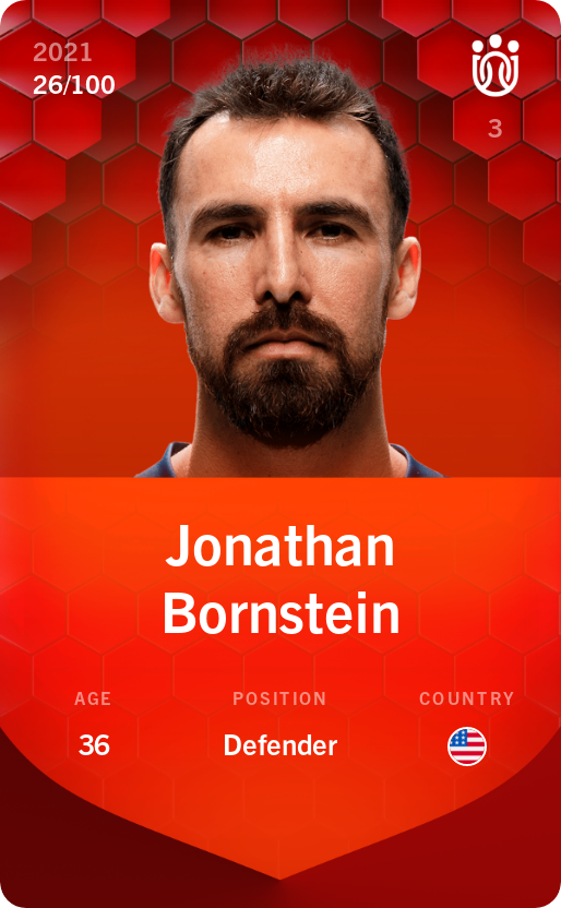 Sorare - Sorare Official - Jonathan Bornstein 2021-22 • Rare 26/100 - NFT # 10245408460509514291586309376802322168781885762784692059662734130476918132196