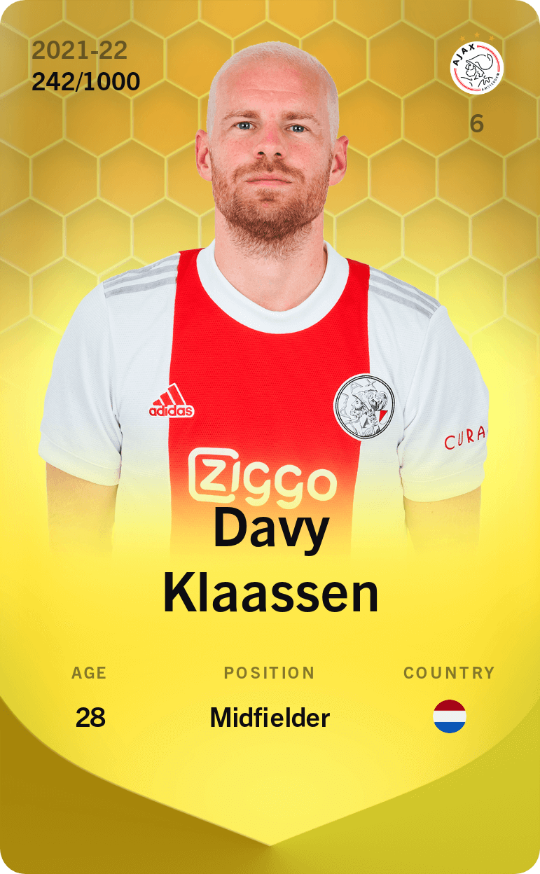 Davy Klaassen 2021-22 • Limited 242/1000