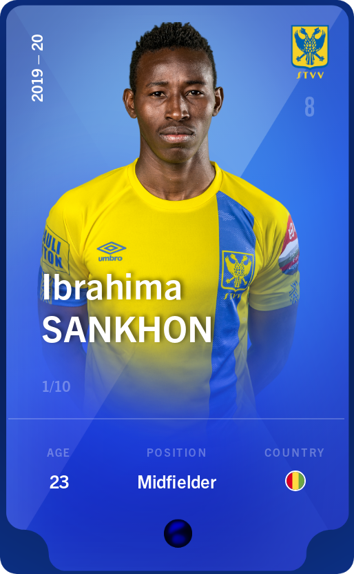 Sorare - Sorare Official - Ibrahima Sankhon 2019-20 • Super Rare 1/10 - NFT # 91174614392075189737425874695752672469953141964297742815771558220196033908023