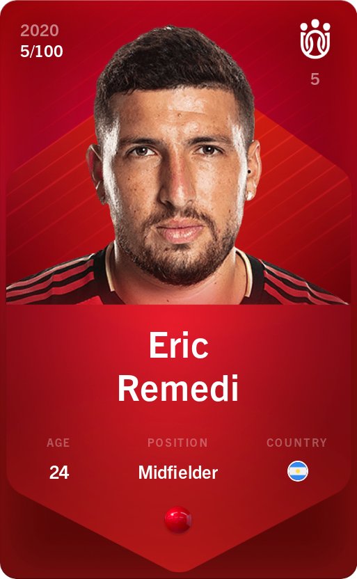 Sorare - Sorare Official - Eric Remedi 2020-21 • Rare 5/100 - NFT # 5666109744444919584876352226300155835452804580832454152270620902716218357651