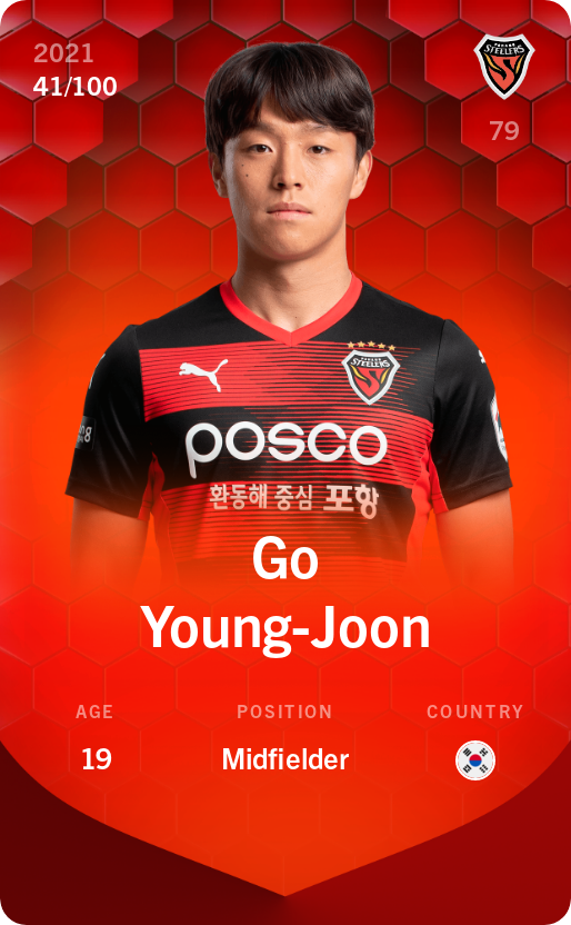 Sorare - Sorare Official - Go Young-Joon 2021-22 • Rare 41/100 - NFT # 83972076141930947389607870064868204071210285429551213216929508569391241436379