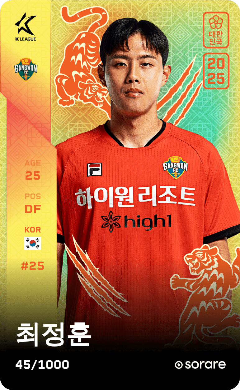 Choi Jeong-Hoon 2025-26 • Limited 45/1000