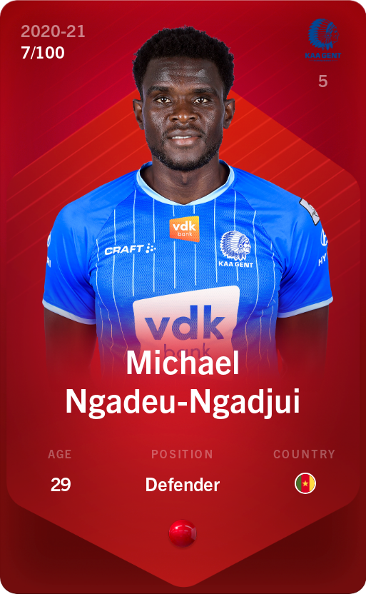 Sorare - Sorare Official - Michael Ngadeu-Ngadjui 2020-21 • Rare 7/100 - NFT # 11677734403782035162867149942645359210526462971575489906280719155127226912236