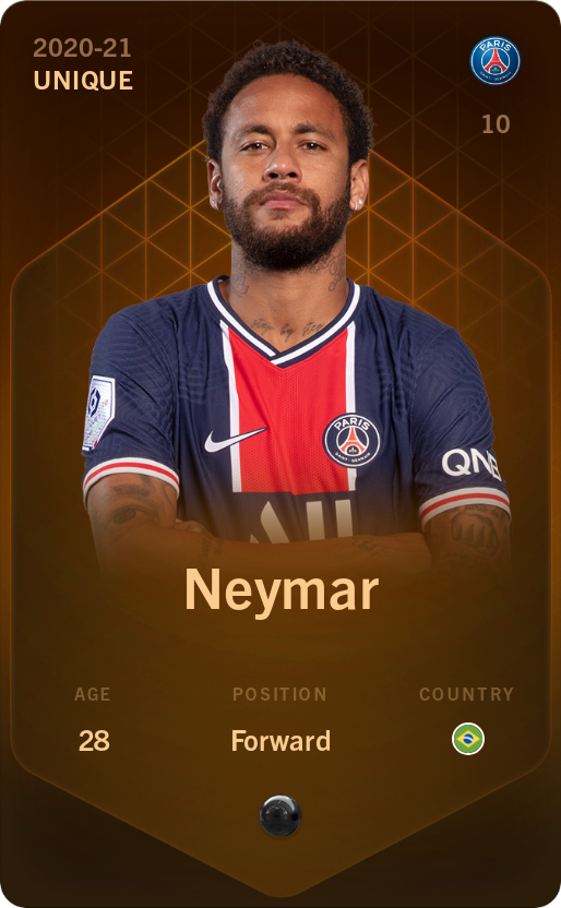 Sorare - Sorare Official - Neymar 2020-21 • Unique - NFT # 49320876935529068789670722854173533171402381158049345074341271641153676343606