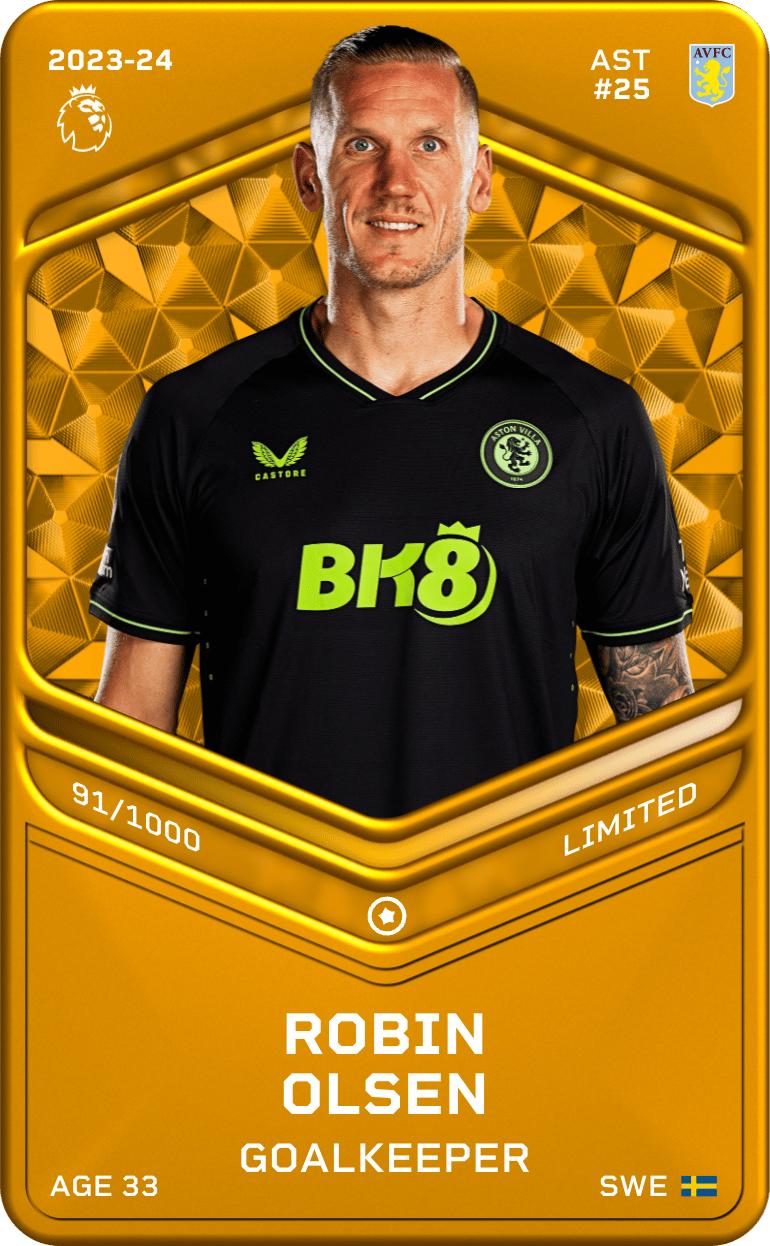 Robin Olsen 2023-24 • Limited 91/1000
