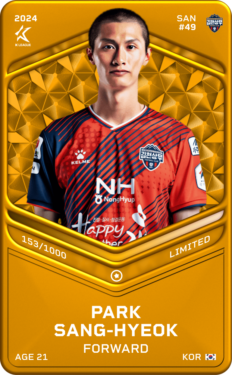 Park Sang-Hyeok 2024-25 • Limited 153/1000