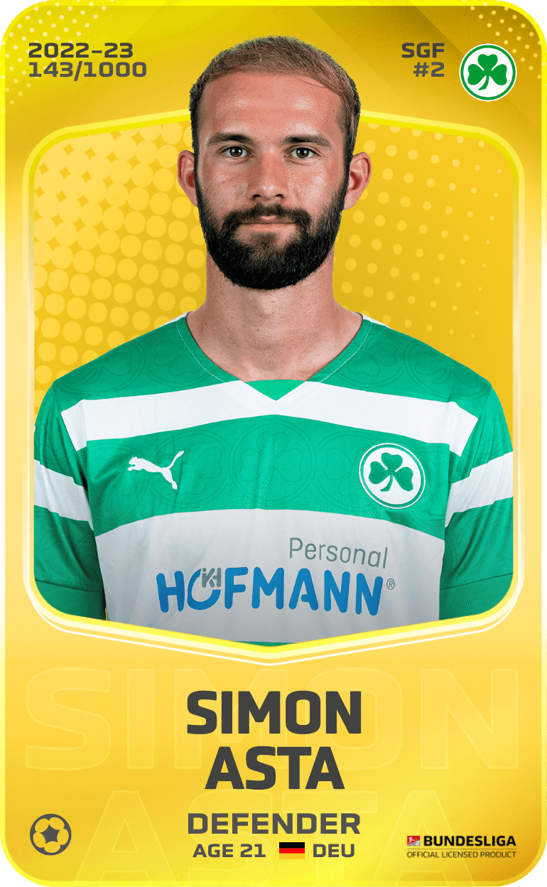 Simon Asta 2022-23 • Limited 143/1000