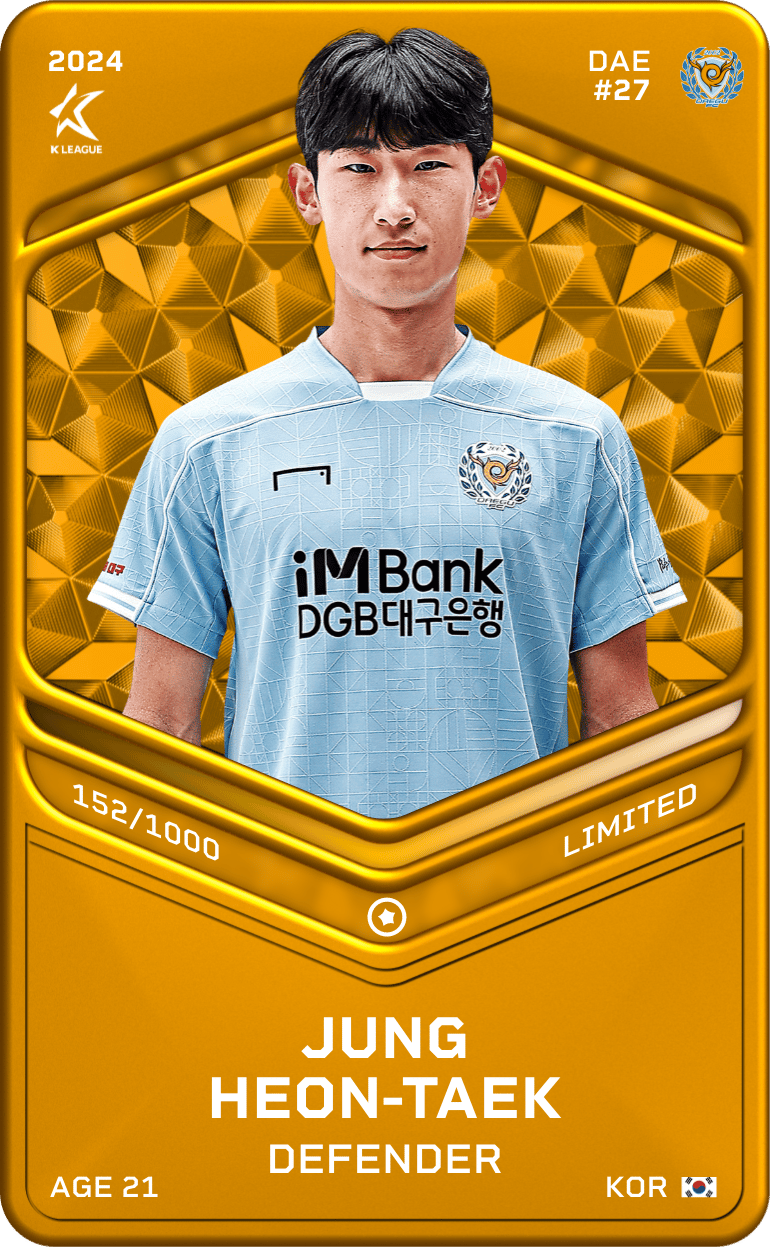 Jung Heon-Taek 2024-25 • Limited 152/1000
