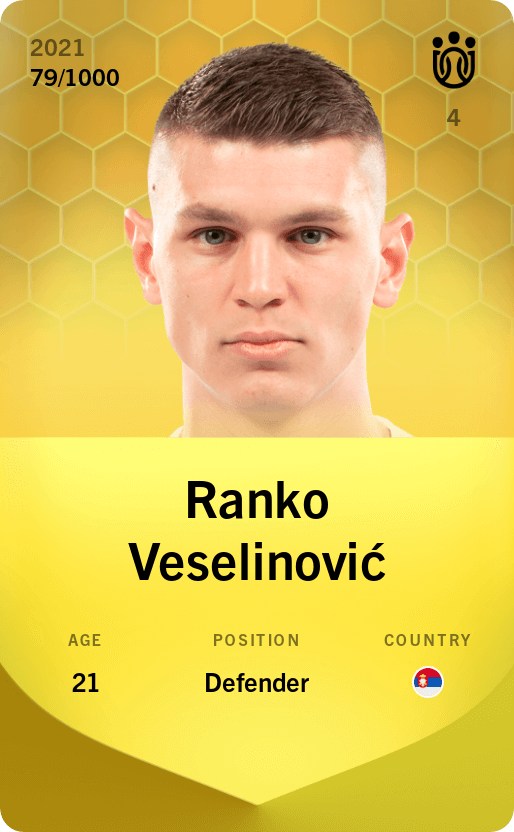 Ranko Veselinović 2021-22 • Limited 79/1000