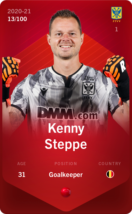 Sorare - Sorare Official - Kenny Steppe 2020-21 • Rare 13/100 - NFT # 4604532808281400540318025409507066299254161704208933922450222557155156047655