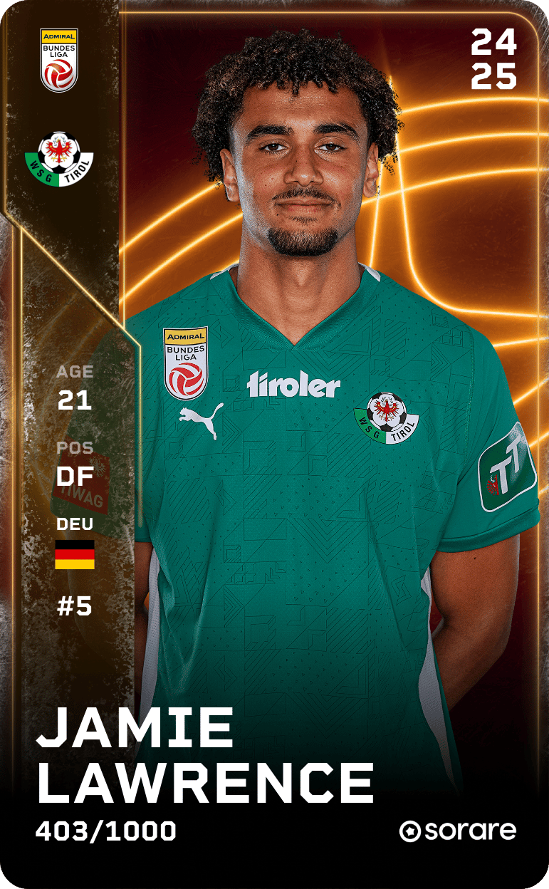 Jamie Lawrence 2024-25 • Limited 403/1000