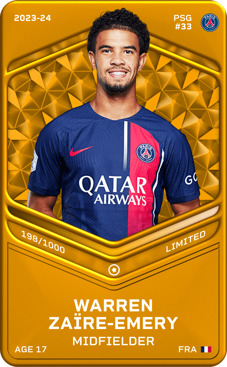Warren Zaïre-Emery 2023-24 • Limited 198/1000