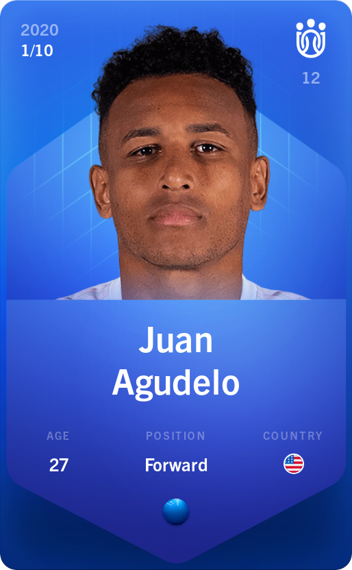 Sorare - Sorare Official - Juan Agudelo 2020-21 • Super Rare 1/10 - NFT # 48474588052445642808767430328617304293216416888099367259760333105277572572736