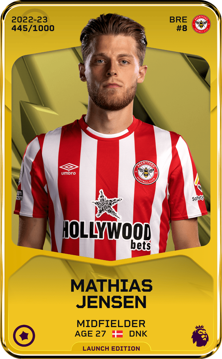 Mathias Jensen 2022-23 • Limited 445/1000