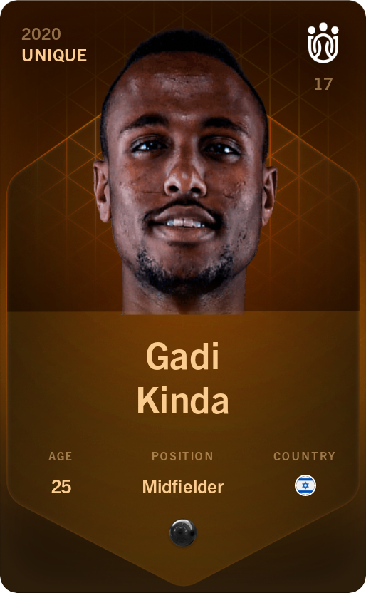 Sorare - Sorare Official - Gadi Kinda 2020-21 • Unique - NFT # 113896090159091231456498304685616075526277263744224108661987677251528172603730