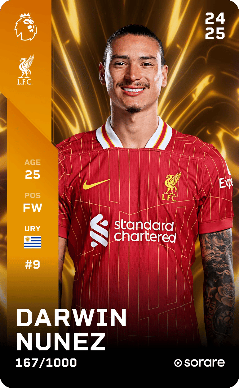 Darwin Nunez 2024-25 • Limited 167/1000