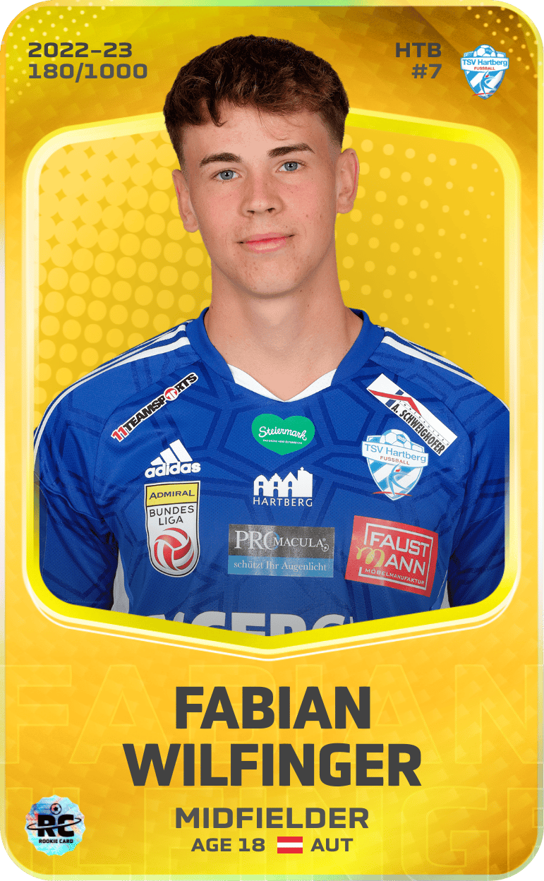 Fabian Wilfinger 2022-23 • Limited 180/1000