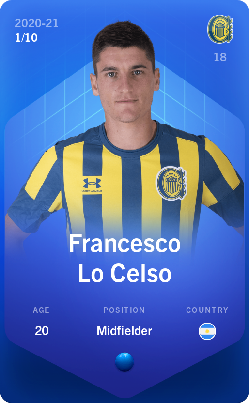 Sorare - Sorare Official - Francesco Lo Celso 2020-21 • Super Rare 1/10 - NFT # 38128757882460690170912749776812461357219624266923350786304479581135743182227