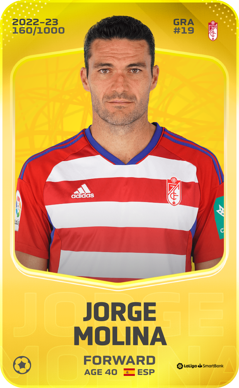 Sorare - Sorare Official - Jorge Molina 2022-23 • Limited 160/1000 - NFT # 60443836415857971277472979206018995362619428997187921042834214956089430780203