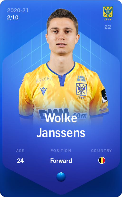 Sorare - Sorare Official - Wolke Janssens 2020-21 • Super Rare 2/10 - NFT # 58003132757980642293252200652922937635049628858975789251767374313586719492545