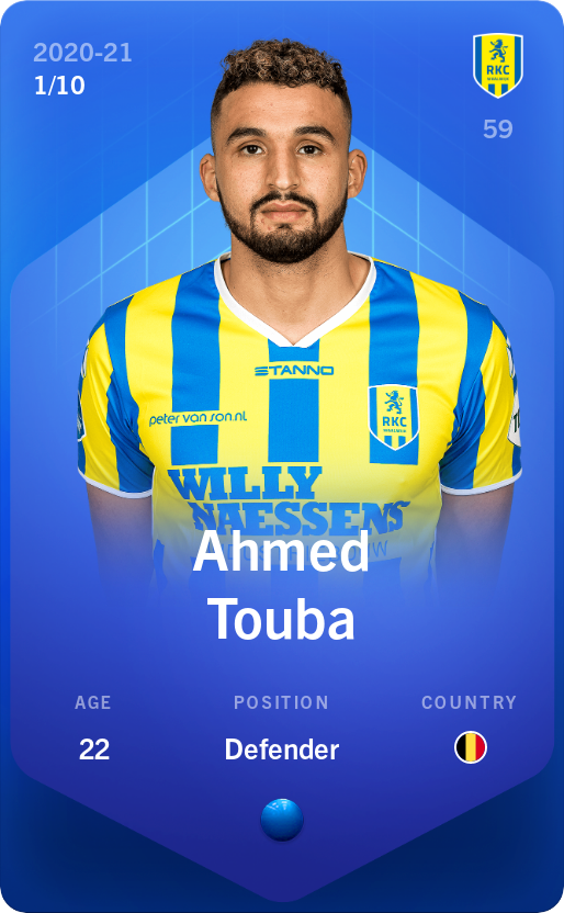Sorare - Sorare Official - Ahmed Touba 2020-21 • Super Rare 1/10 - NFT # 61847288991978900752128242115848504232457974694674985852590531562304087708997