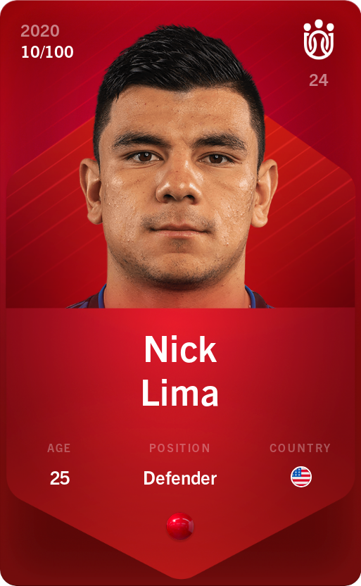 Sorare - Sorare Official - Nick Lima 2020-21 • Rare 10/100 - NFT # 20164398269355573250485664722927255975657683466191440006168171615113795865733
