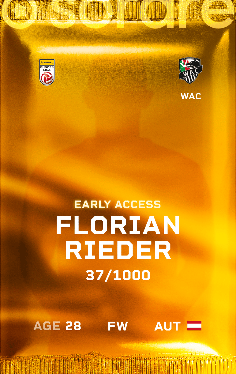 Florian Rieder 2024-25 • Limited 37/1000