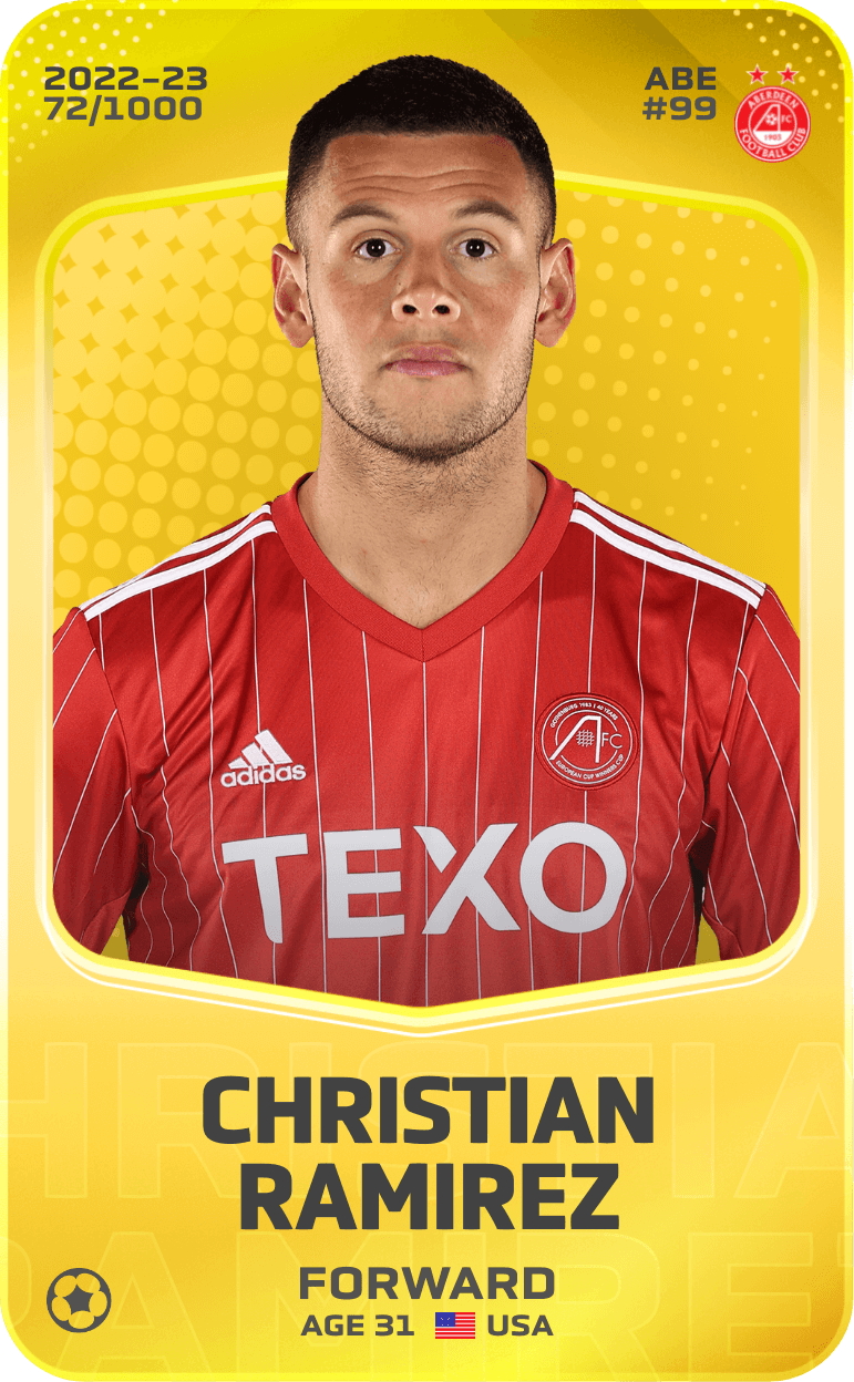 Christian Ramirez 2022-23 • Limited 72/1000