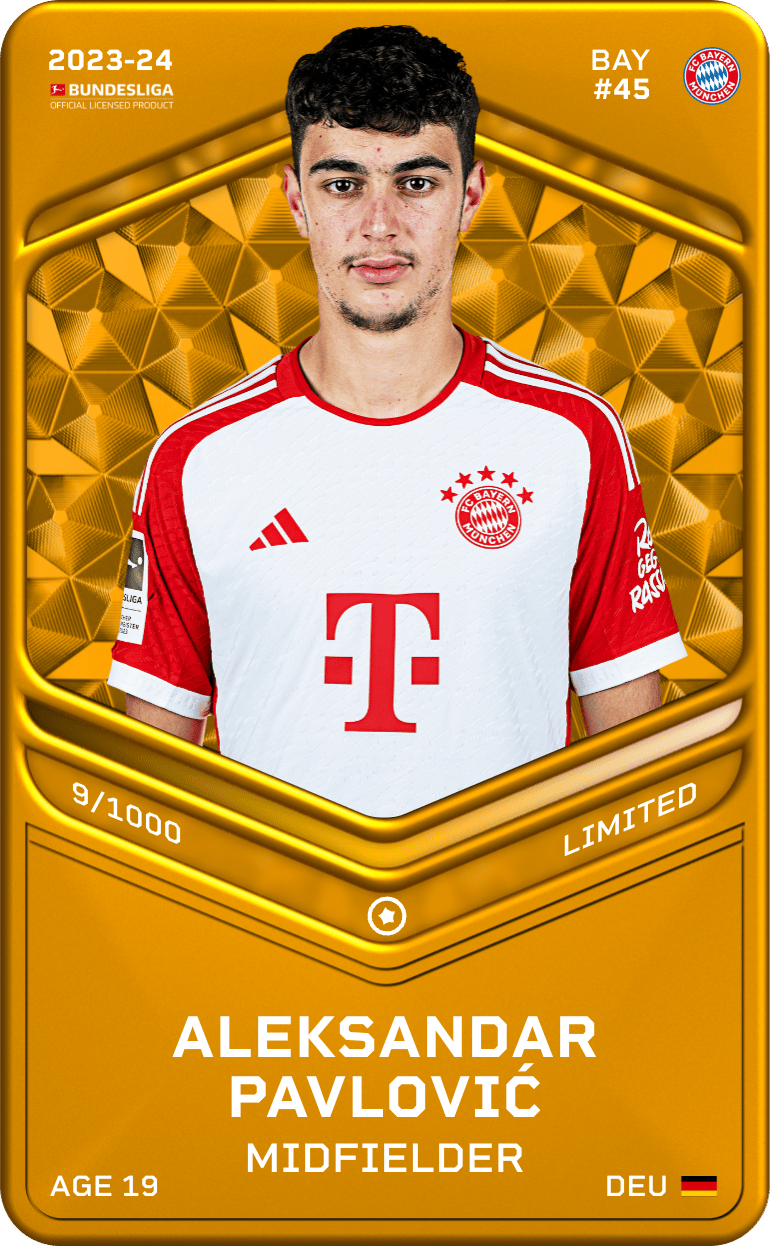 Aleksandar Pavlović 2023-24 • Limited 9/1000