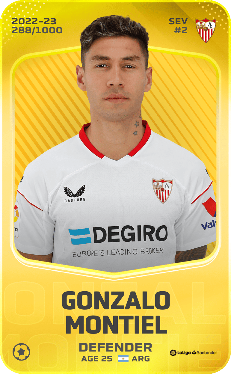 Gonzalo Montiel 2022-23 • Limited 288/1000