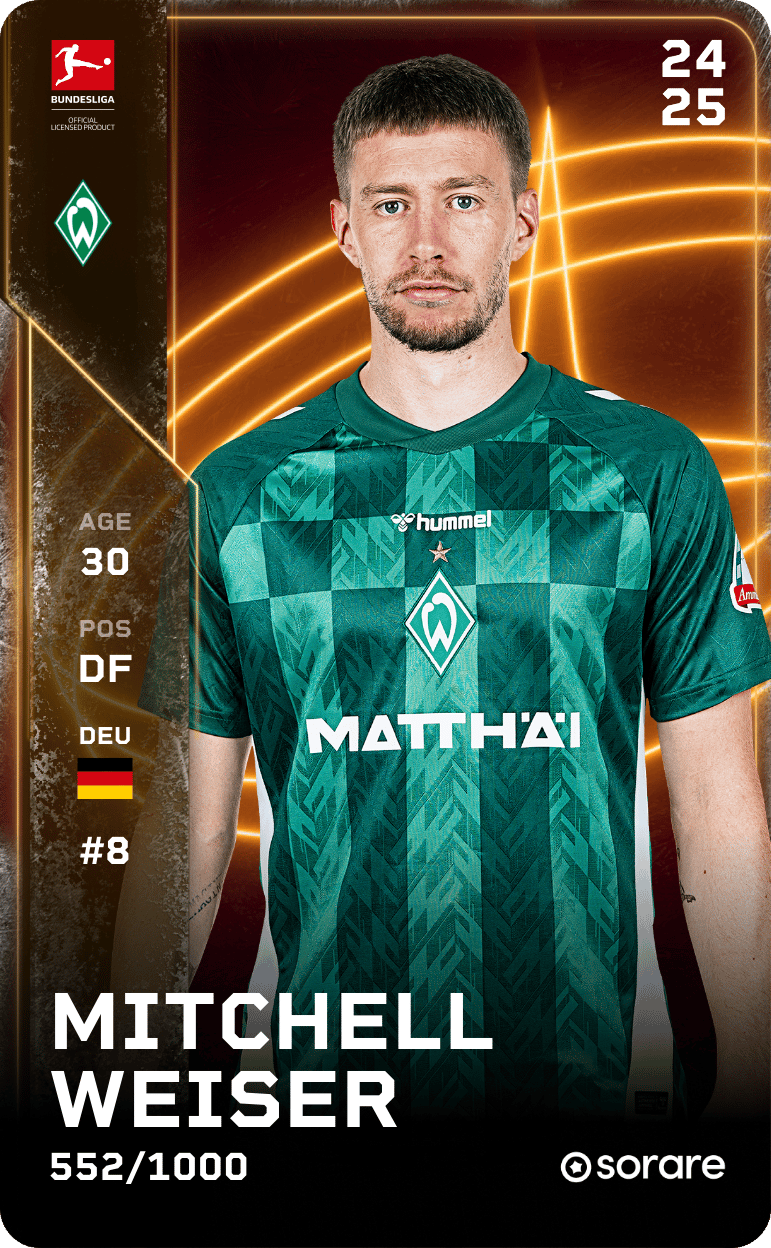 Mitchell Weiser 2024-25 • Limited 552/1000