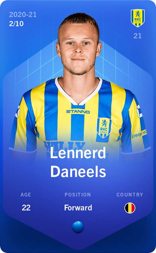 Sorare - Sorare Official - Lennerd Daneels 2020-21 • Super Rare 2/10 - NFT # 111966453018585650758846974031148707086624248266091252177210729067649302633234
