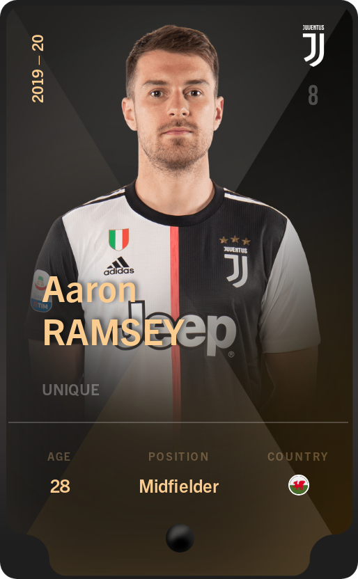 Sorare - Sorare Official - Aaron Ramsey 2019-20 • Unique - NFT # 46926342534775061069333226531468813285549908006287230163530201496905866905400
