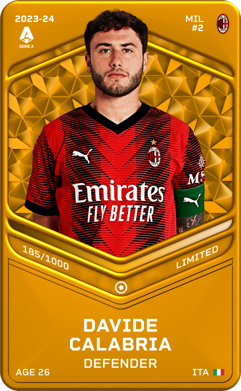 Davide Calabria 2023-24 • Limited 185/1000