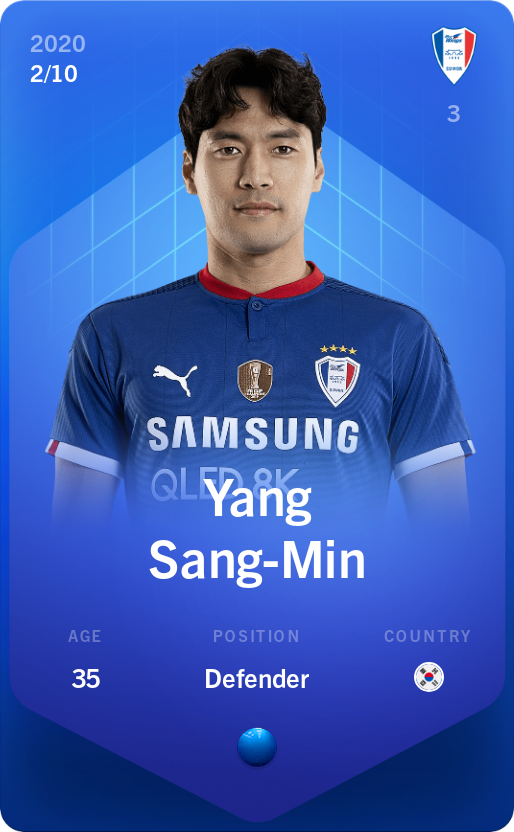 Sorare - Sorare Official - Yang Sang-Min 2020-21 • Super Rare 2/10 - NFT # 37504273079325816782390596221896796174767408523997793059253293769463740232885