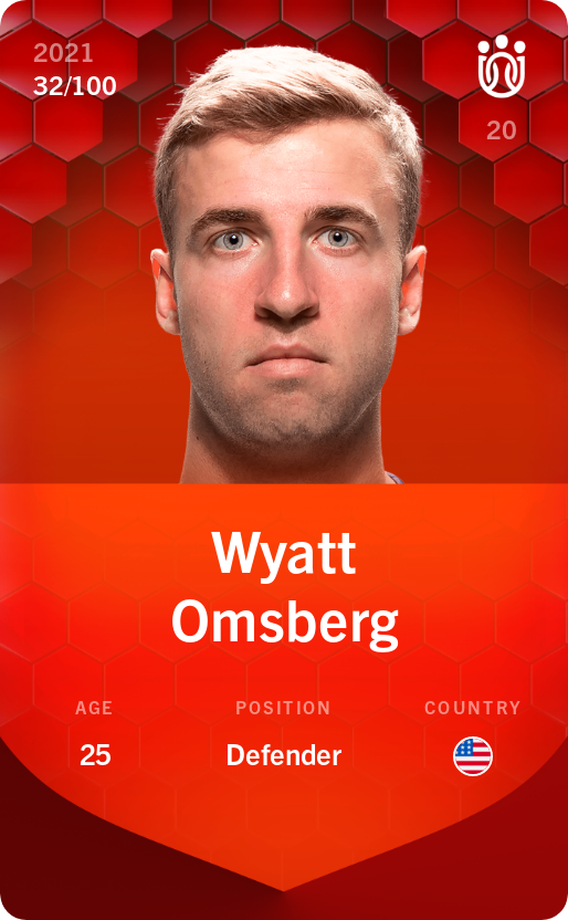 Sorare - Sorare Official - Wyatt Omsberg 2021-22 • Rare 32/100 - NFT # 6767565471522131853073051146252939552211937497098150945671294485061140388516
