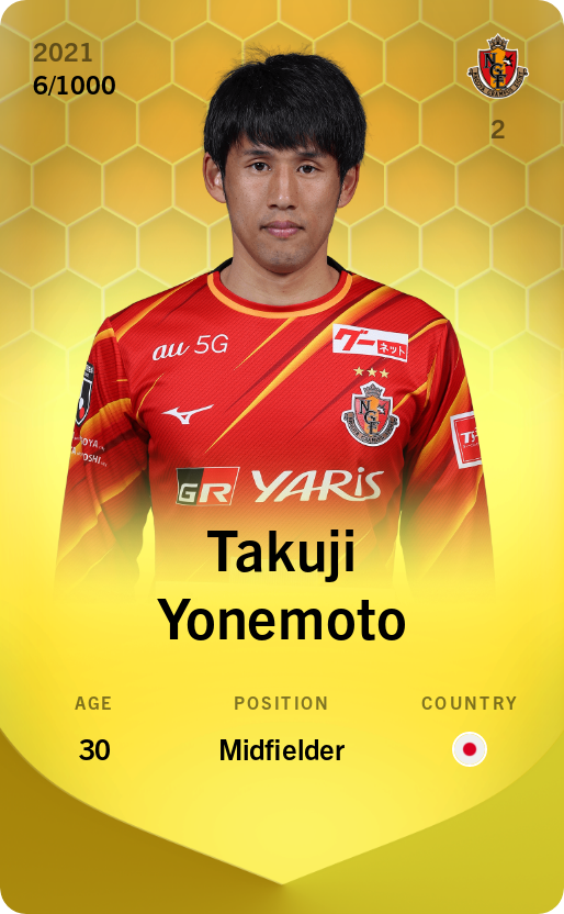 Sorare - Sorare Official - Takuji Yonemoto 2021-22 • Limited 6/1000 - NFT # 13429444787641375707212652804003509749149665530586957923941665554520285560845