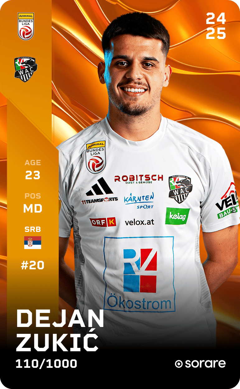 Dejan Zukić 2024-25 • Limited 110/1000