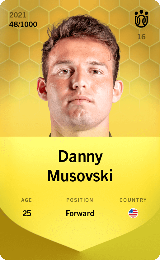 Danny Musovski 2021-22 • Limited 48/1000