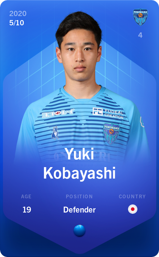 Sorare - Sorare Official - Yuki Kobayashi 2020-21 • Super Rare 5/10 - NFT # 13627771936025703250830116320963819010922719942456964280939448096273768311604