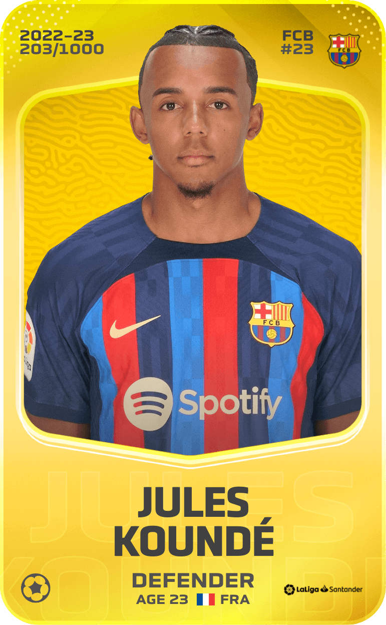 Jules Koundé 2022-23 • Limited 203/1000