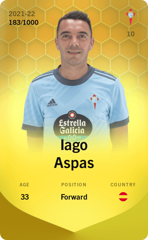 Iago Aspas 2021-22 • Limited 183/1000