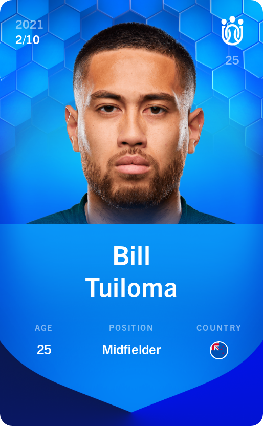 Sorare - Sorare Official - Bill Tuiloma 2021-22 • Super Rare 2/10 - NFT # 56729667765554152028597580057851385776121150094403819314250991151792736135337