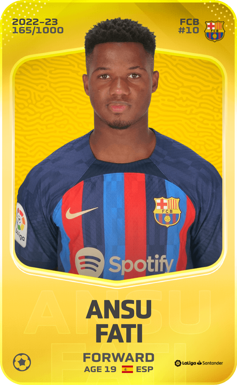 Ansu Fati 2022-23 • Limited 165/1000