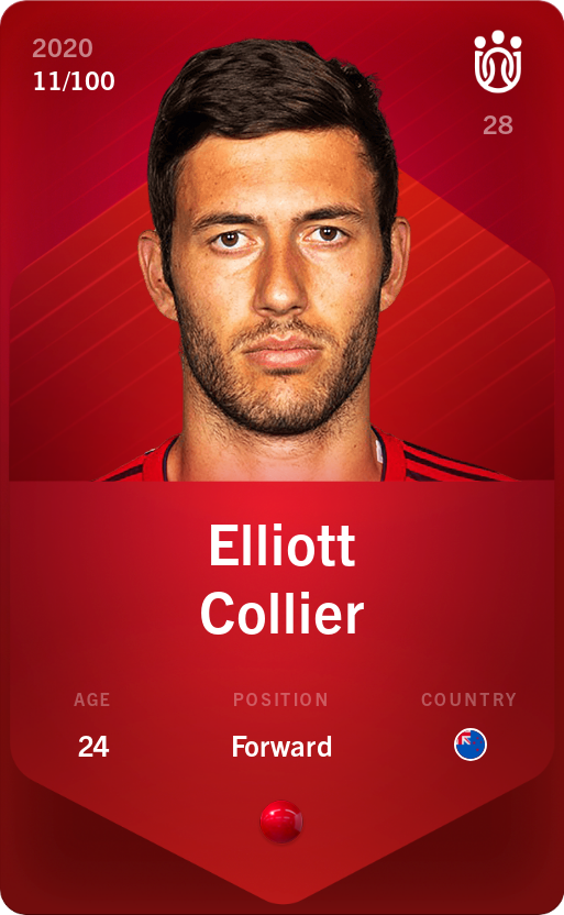Sorare - Sorare Official - Elliott Collier 2020-21 • Rare 11/100 - NFT # 67478088675114167841124184869978100989956240703468873977491555972525376709921